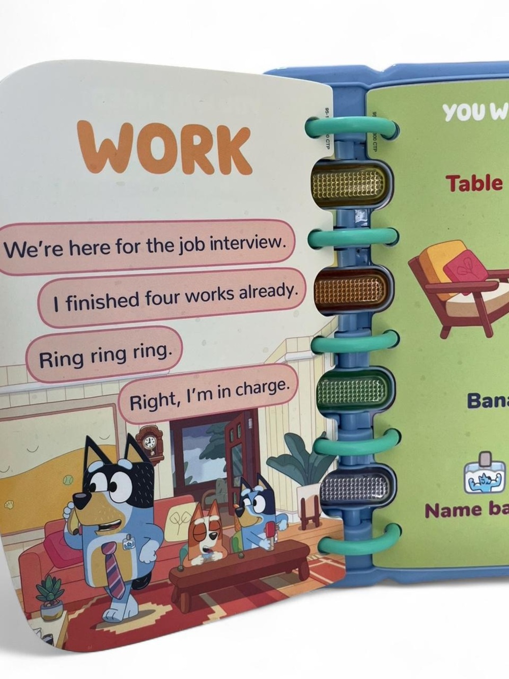 Bluey VTech Interactive Electronic Toddler Learning Toy Electronic Book Like New - Picture 6 of 8